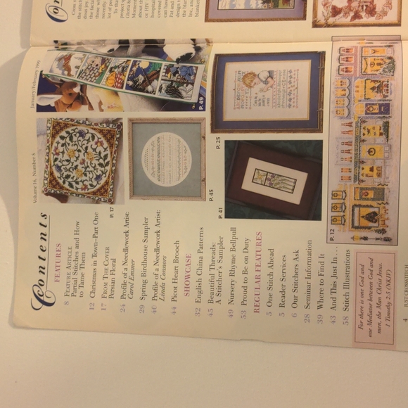 Just CrossStitch Magazine February 1999 - Picture 3 of 13